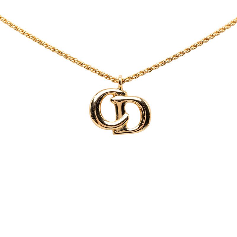 Dior CD Logo Pendant Gold Plated