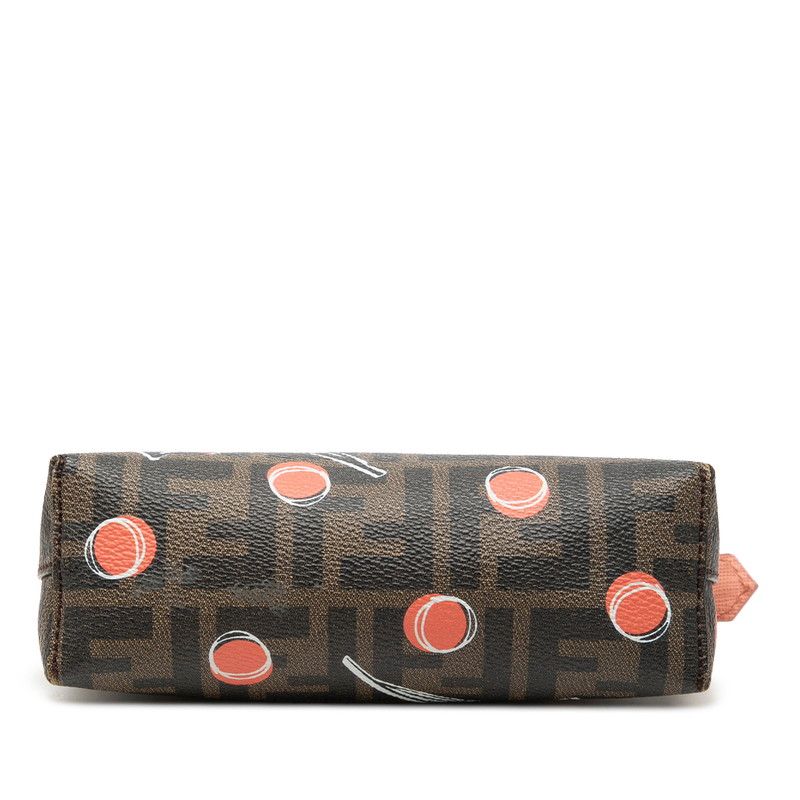 Fendi Zucca Velours Namochifu Pouch Brown Multicolor — view 3