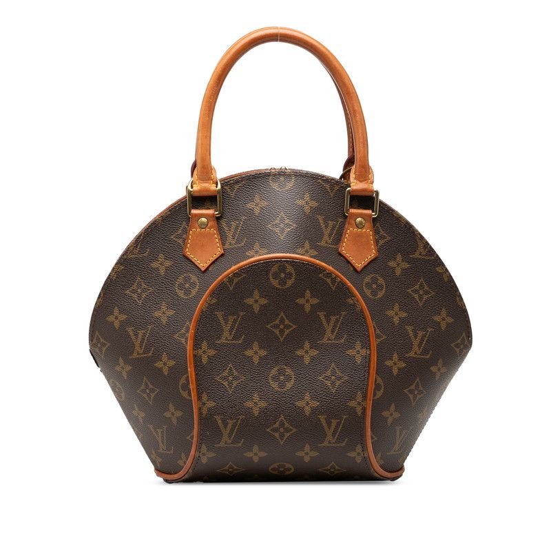 Louis Vuitton Monogram Ellipse PM Handbag Brown Leather