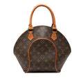 Louis Vuitton Monogram Ellipse PM Handbag Brown Leather