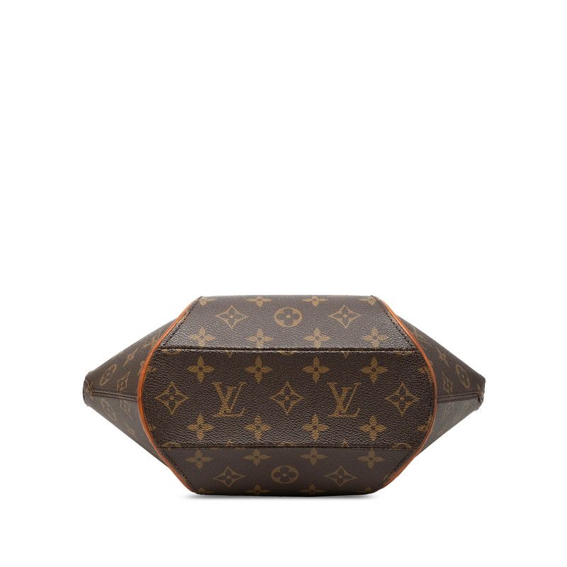 Louis Vuitton Monogram Ellipse PM Handbag Brown Leather — view 3