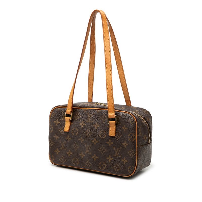 Louis Vuitton Monogram Cite MM Shoulder Bag Brown Leather — view 2