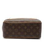 Louis Vuitton Monogram Cite MM Shoulder Bag Brown Leather — view 3