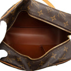 Louis Vuitton Monogram Cite MM Shoulder Bag Brown Leather — view 4