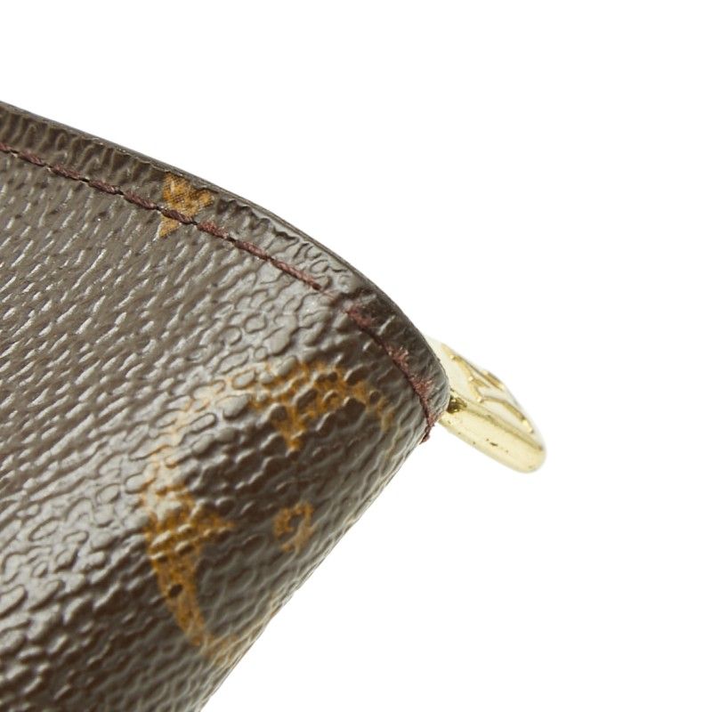 Louis Vuitton Monogram Porte-Monnaie Gip Zip Around Wallet Brown Leather — view 6