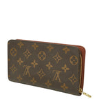 Louis Vuitton Monogram Porte-Monnaie Gip Zip Around Wallet Brown Leather — view 2