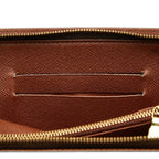 Louis Vuitton Monogram Porte-Monnaie Gip Zip Around Wallet Brown Leather — view 8
