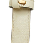 Gucci GG Marmont 75 30 White Ivory Leather Belt — view 5