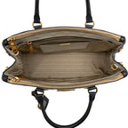 Prada Galleria 2-Way Shoulder Bag Navy Ivory Beige Saffiano Leather — view 4
