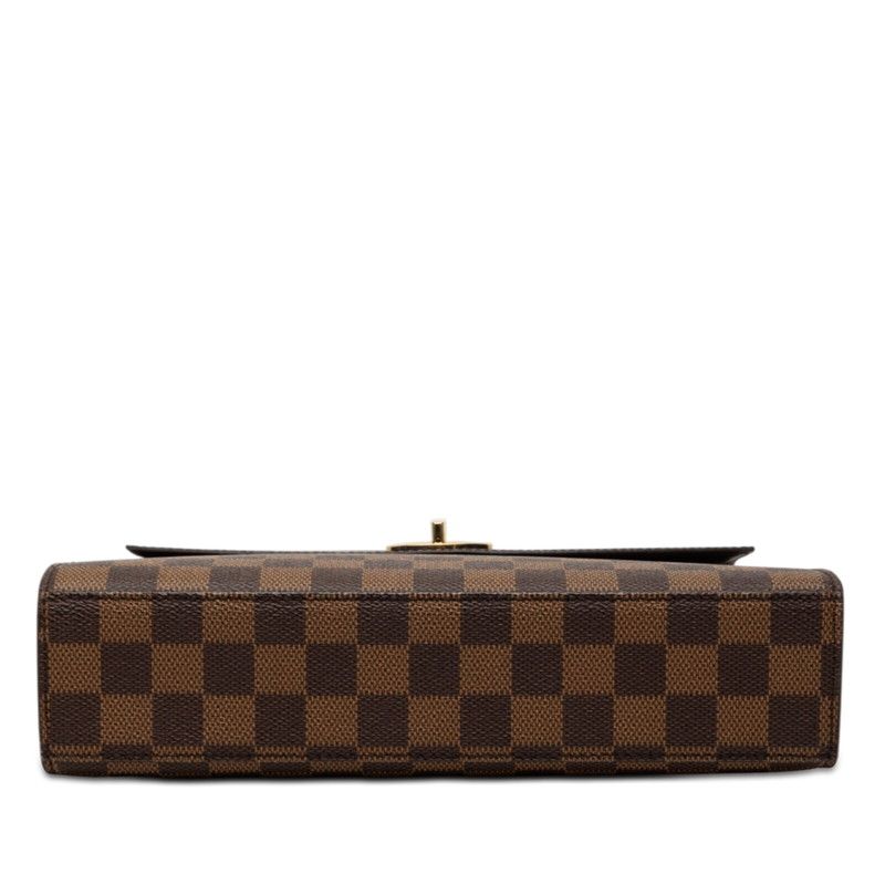 Louis Vuitton Damier Malesherbes Handbag Brown Leather — view 3
