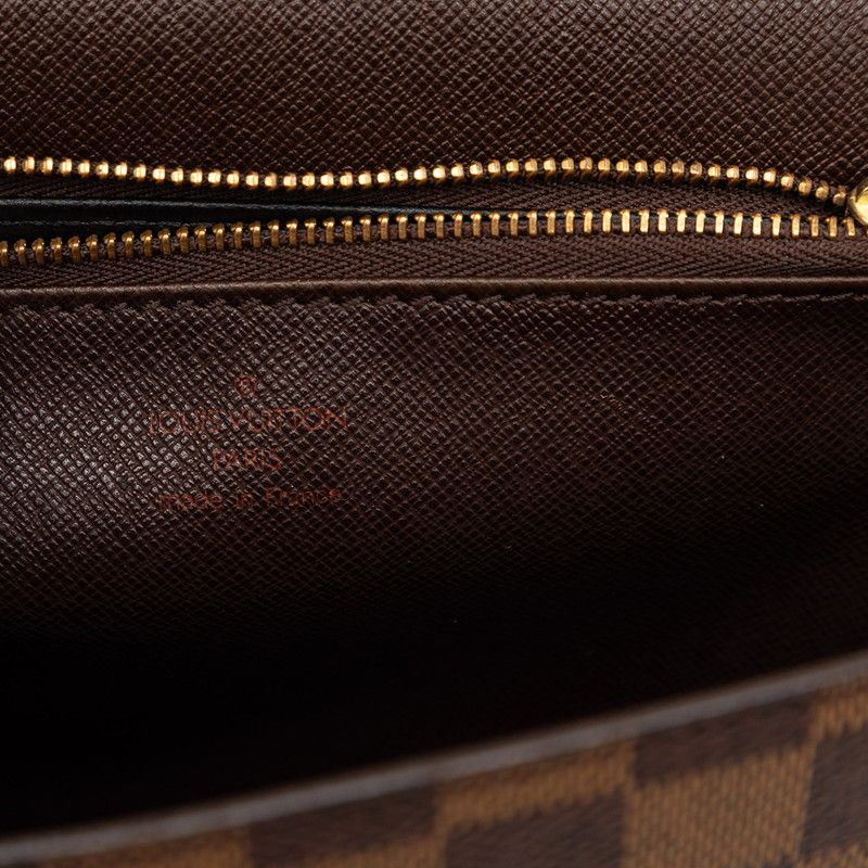 Louis Vuitton Damier Malesherbes Handbag Brown Leather — view 5