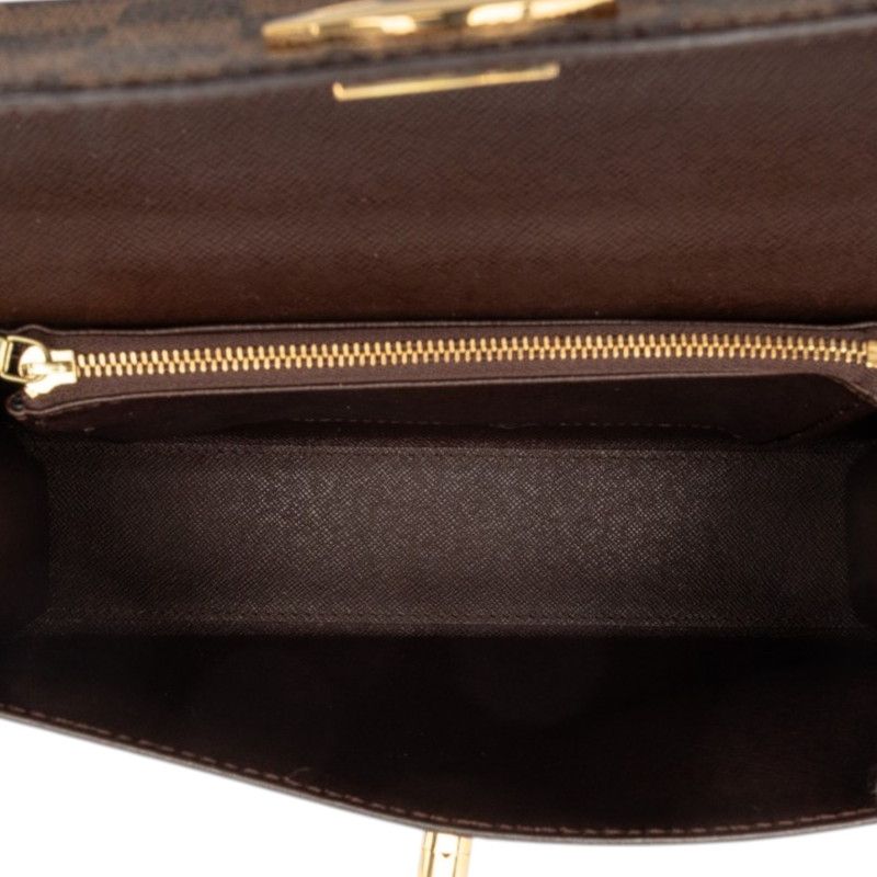 Louis Vuitton Damier Malesherbes Handbag Brown Leather — view 4