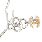 Chanel CC Logo Chain Pendant 04 Silver Metal Rhinestone — view 5
