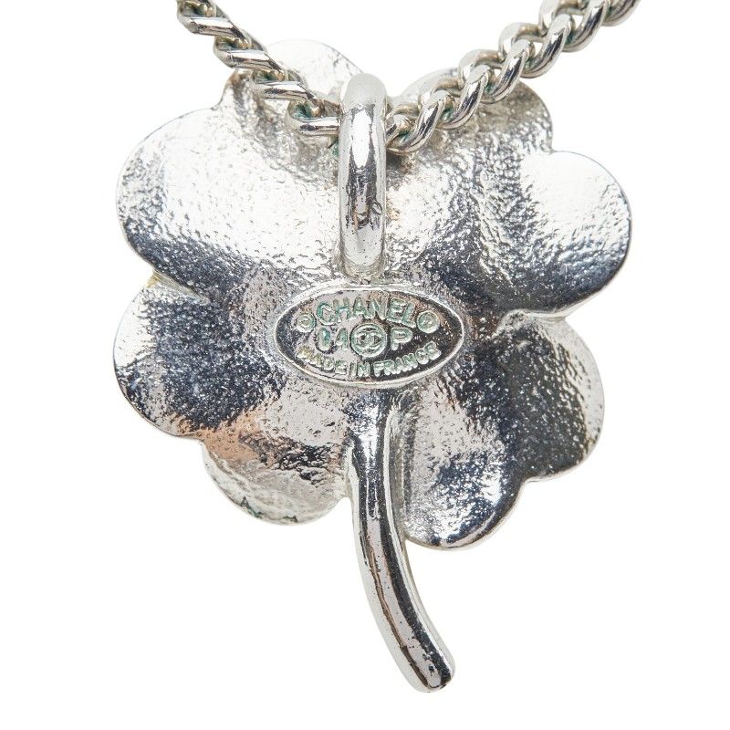 Chanel CC Logo Chain Pendant 04 Silver Metal Rhinestone — view 4