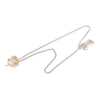 Chanel CC Logo Chain Pendant 04 Silver Metal Rhinestone — view 2