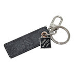 Louis Vuitton Damier Graphite Porte Cles LV Tab Key Holder Key Ring Black Gray