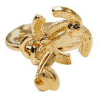 Chanel CC Logo Vintage Earrings Gold Plated — view 4