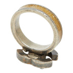 Chanel CC Logo Ring Silver White Faux Pearl Rhinestone Metal — view 5