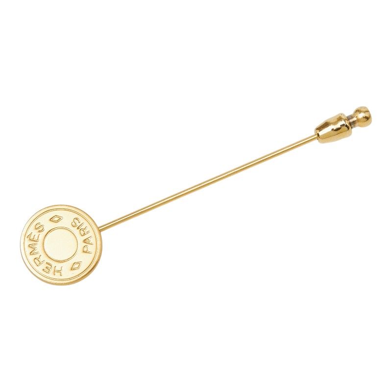 Hermes Series Pin Brooch Gold Plated