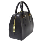 Louis Vuitton Bag Epi Handbag Blanc Noir Black — view 4