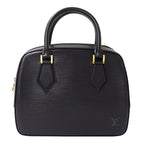 Louis Vuitton Bag Epi Handbag Blanc Noir Black