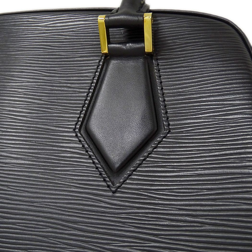 Louis Vuitton Bag Epi Handbag Blanc Noir Black — view 8
