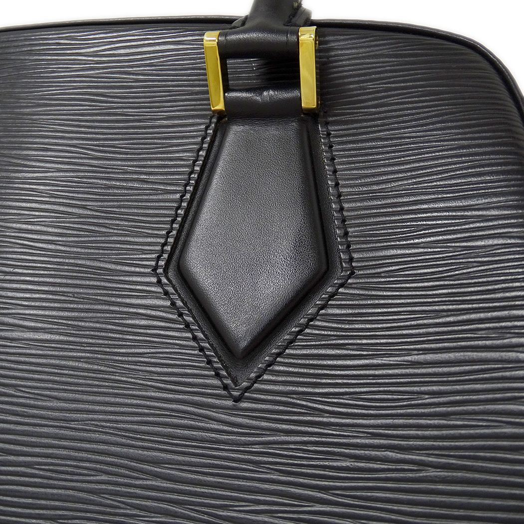 Louis Vuitton Bag Epi Handbag Blanc Noir Black — view 8