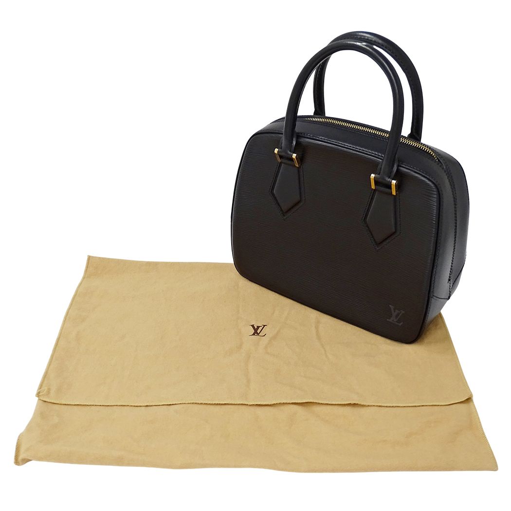 Louis Vuitton Bag Epi Handbag Blanc Noir Black — view 7