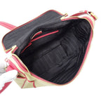 Celine Shoulder Bag Canvas Beige Pink — view 5