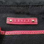 Celine Shoulder Bag Canvas Beige Pink — view 6