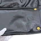 Saint Laurent Tote Black Mail Patent Leather YSL Lightweight — view 8