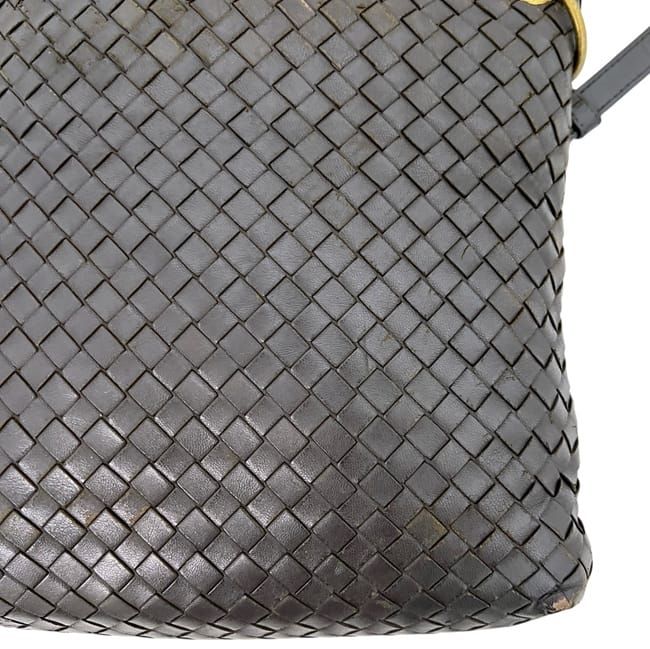 Bottega Veneta Shoulder Bag Brown Intrecciato Crossbody Leather Braided Vintage — view 7