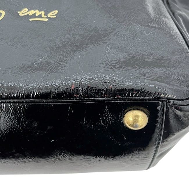 Saint Laurent Tote Black Mail Patent Leather YSL Lightweight — view 7