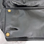 Saint Laurent Tote Black Mail Patent Leather YSL Lightweight — view 9