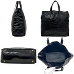 Saint Laurent Tote Black Mail Patent Leather YSL Lightweight — view 2