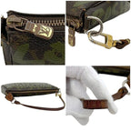 Louis Vuitton Pouch Pochette Accessoire Brown Khaki Green Monogram Graffiti — view 8