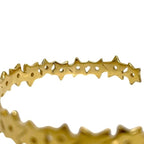 Dior Bangle Gold Golden Bracelet Metal Star — view 5