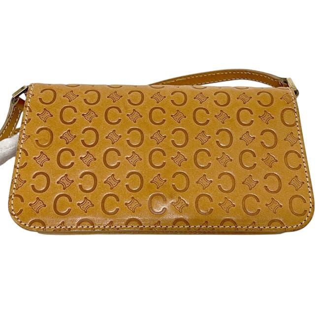 Celine Shoulder Bag Beige C Macadam Leather 1 Flap Pouch — view 9