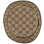 Gucci Bucket Hat Fedora Hat Beige Brown GG Marmont Hat S Canvas Leather — view 2