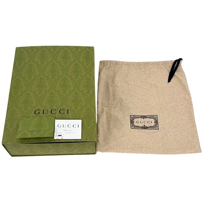 Gucci Bucket Hat Fedora Hat Beige Brown GG Marmont Hat S Canvas Leather — view 9