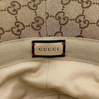 Gucci Bucket Hat Fedora Hat Beige Brown GG Marmont Hat S Canvas Leather — view 5