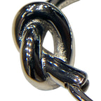 Celine Knot Small Hoop Earrings — view 6