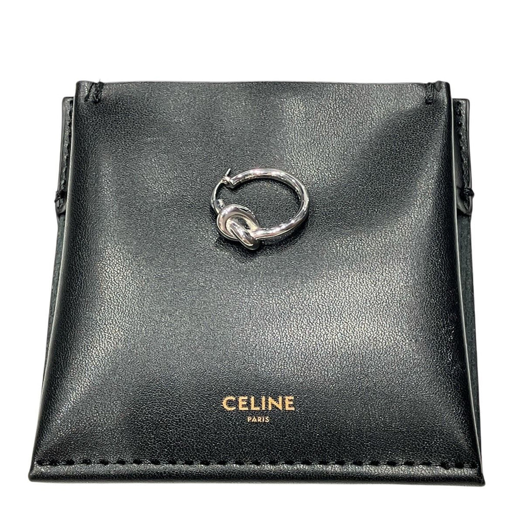 Celine Knot Small Hoop Earrings — view 8
