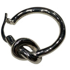 Celine Knot Small Hoop Earrings — view 2
