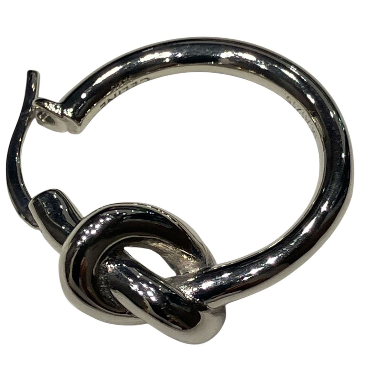 Celine Knot Small Hoop Earrings — view 2