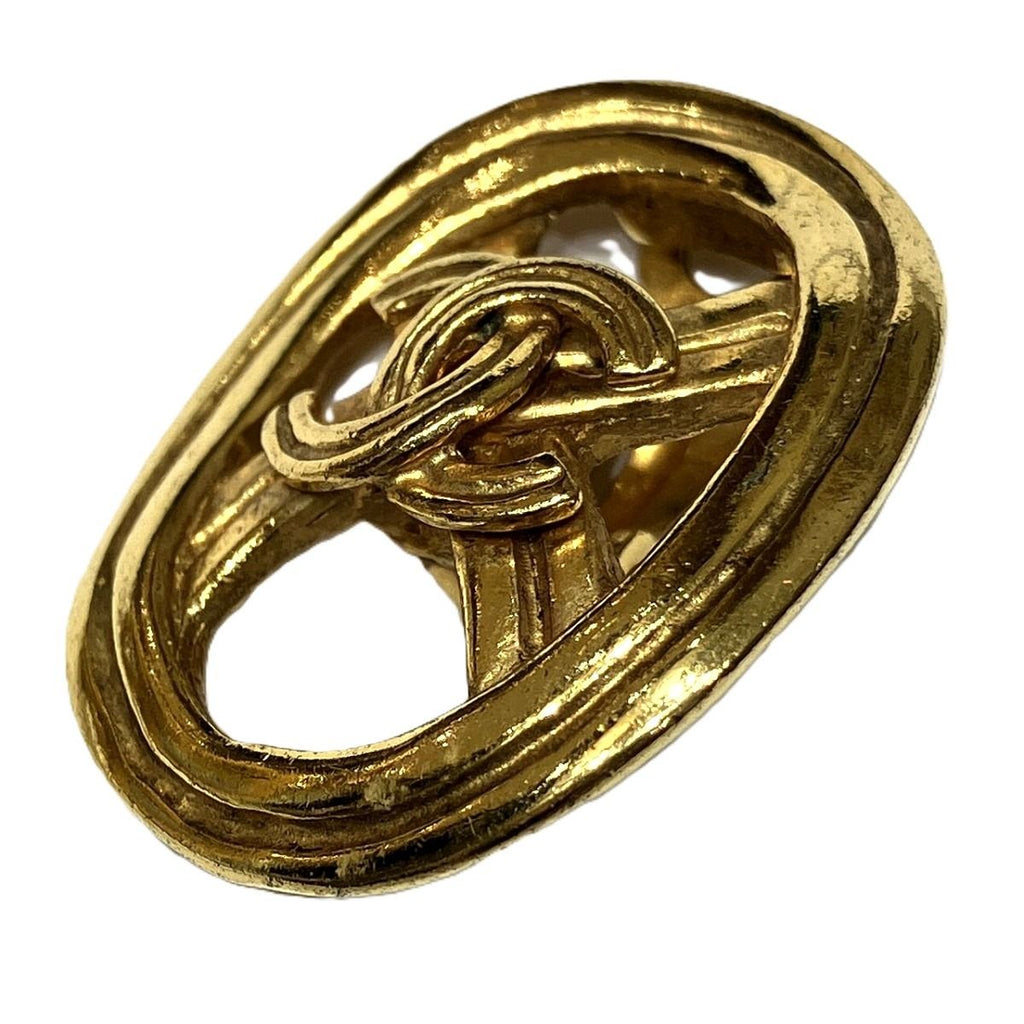 Chanel CC Logo Earrings Alloy — view 7