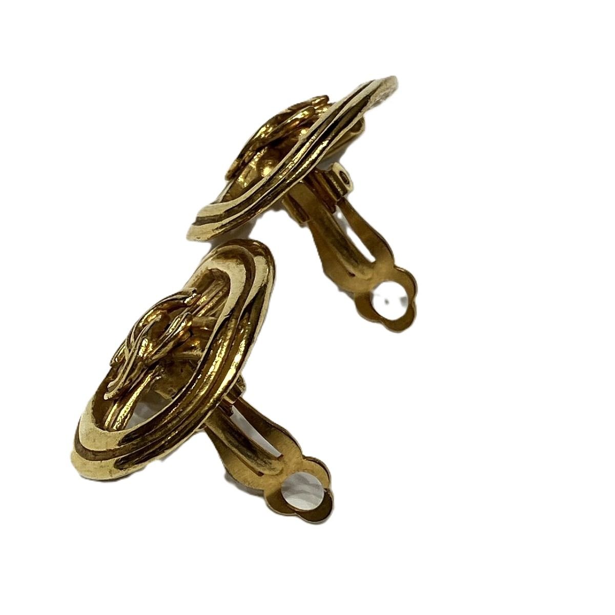 Chanel CC Logo Earrings Alloy — view 6