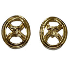 Chanel CC Logo Earrings Alloy