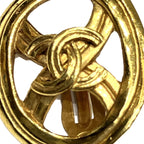 Chanel CC Logo Earrings Alloy — view 8