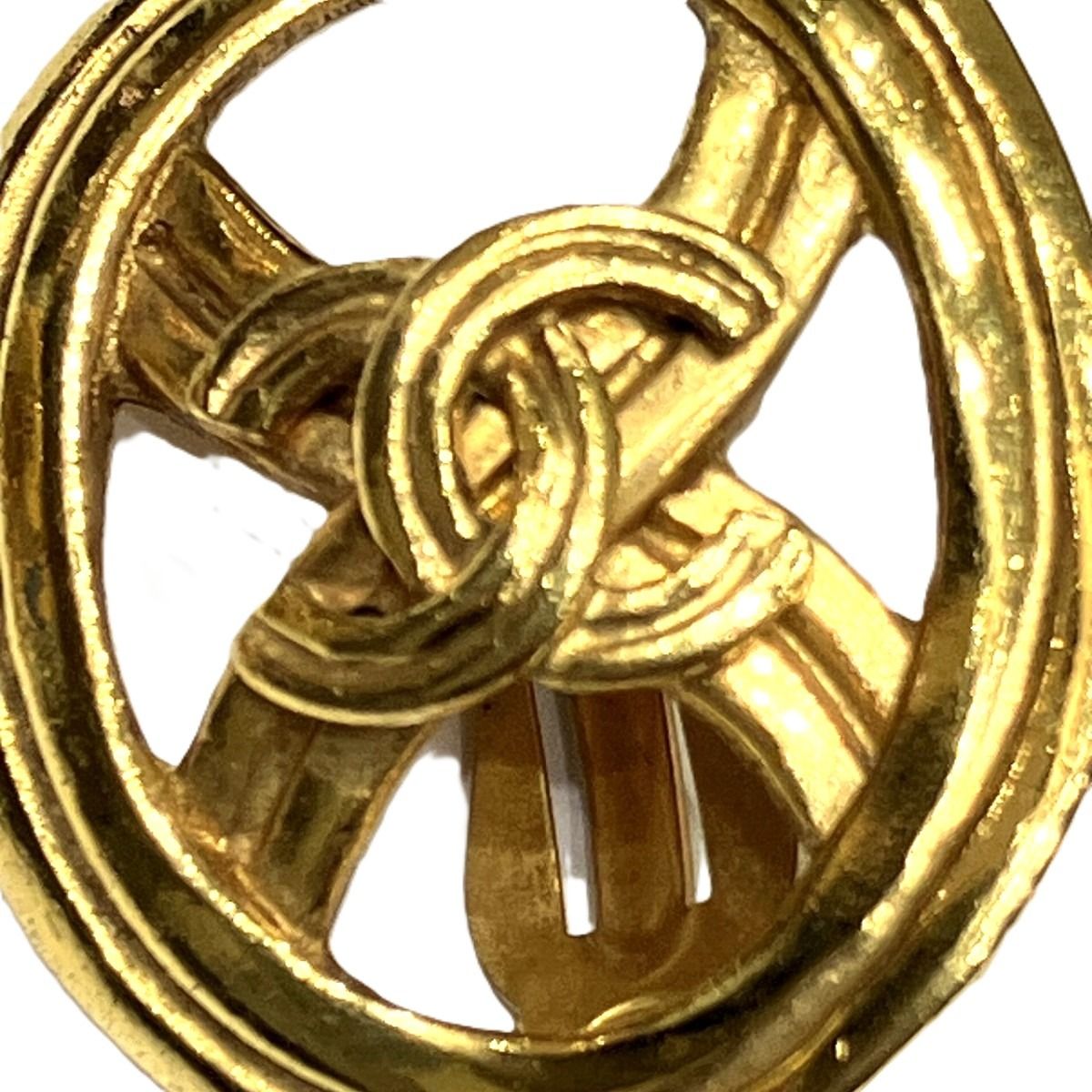Chanel CC Logo Earrings Alloy — view 8